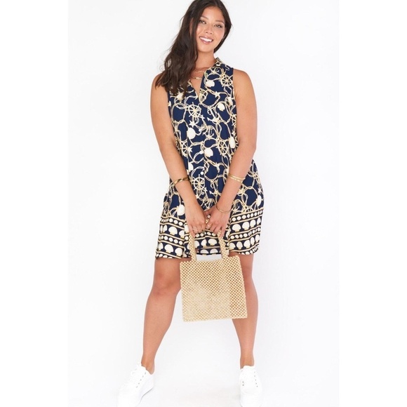 Show Me Your MuMu Carly collared dress Shellys yacht‎ club nautical Size Large - Picture 9 of 9
